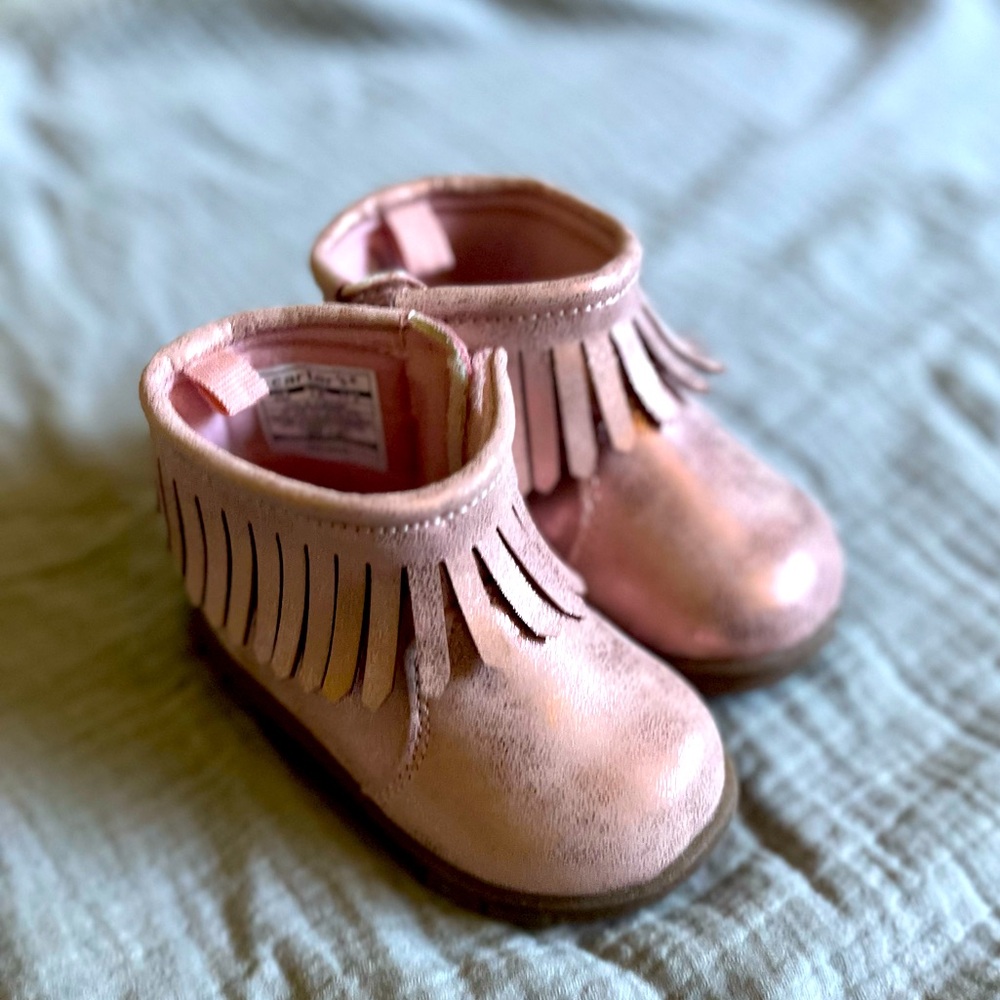 Pink Metallic Carter’s Toddler Boots